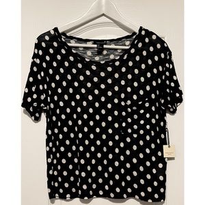 black polka dots shirts